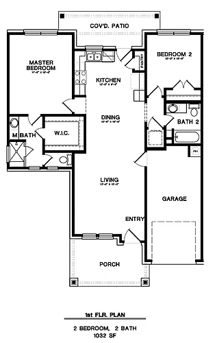 Floor plan 1 Story unit
