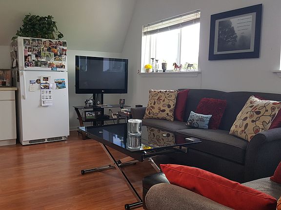 Living room and kitchen