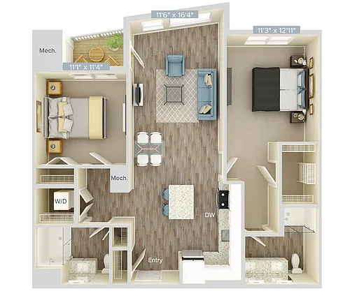 Floor plan B2-1094-1249