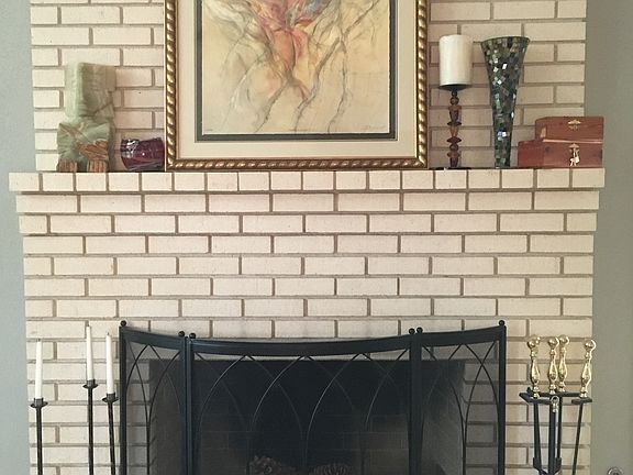 Fireplace in living room 
