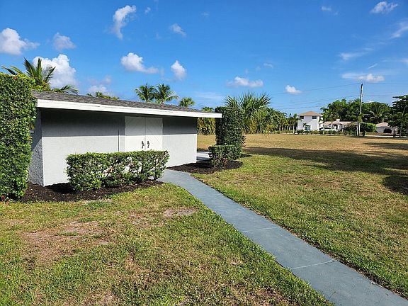 Entry to detached garage