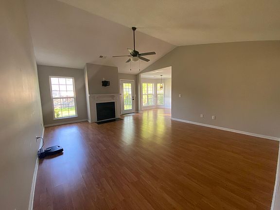 View of living room from front door entrance