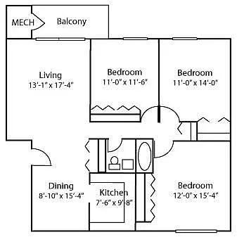 Floor plan Hollywood Avenue