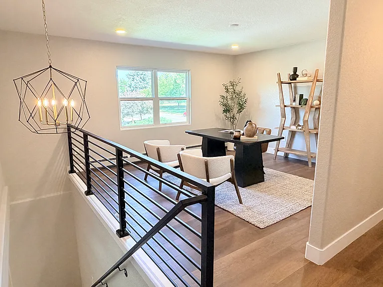 Loft area can be an office, playroom, or bonus space