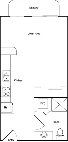 Floor plan Studio A6