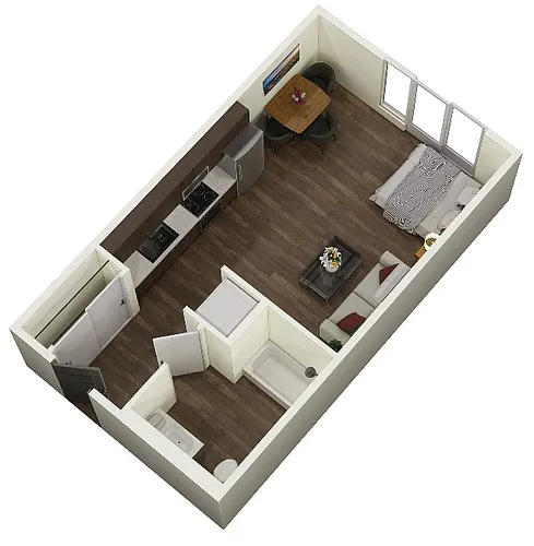 Floor plan Studio J