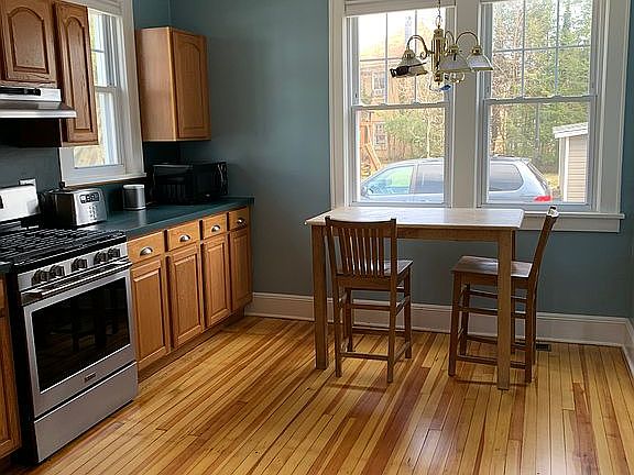 Eat in kitchen. Main level.