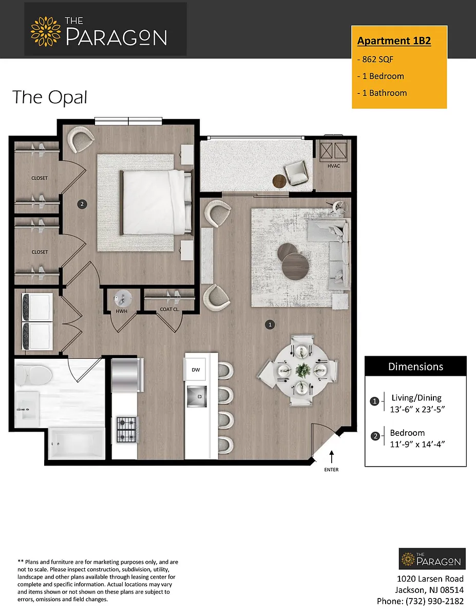 Floor plan The Opal