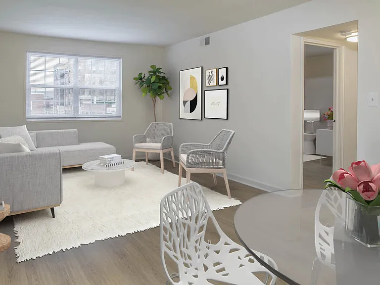 Living Room with Hard Surface Flooring