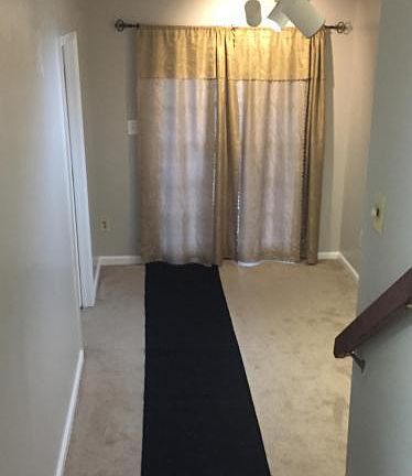 entrance with curtain