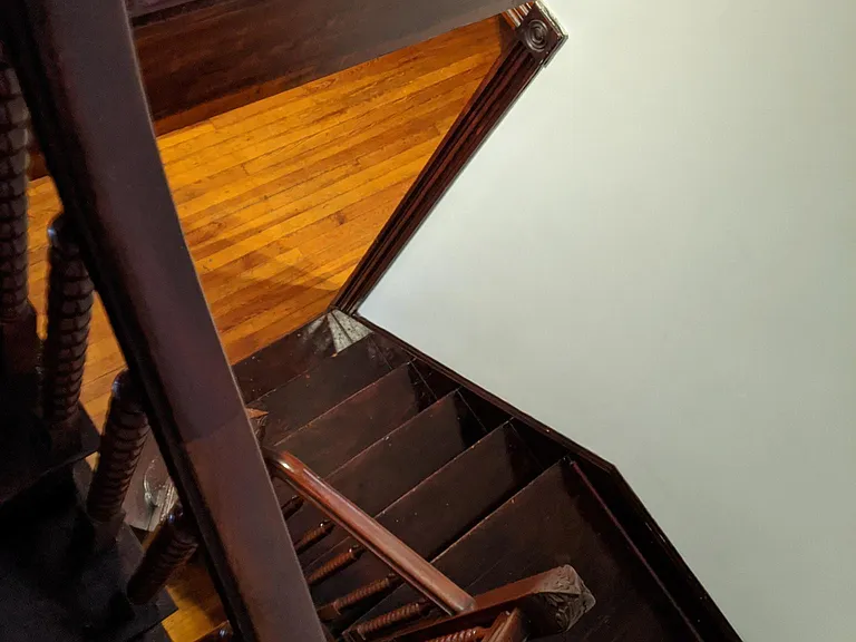 view top of stairs