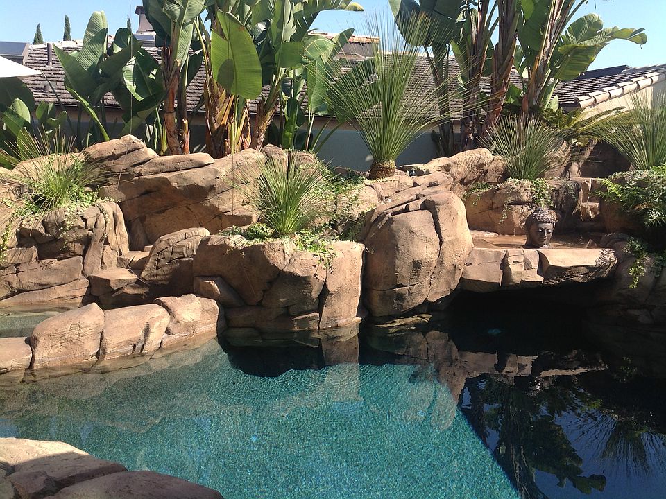 Private courtyard pool