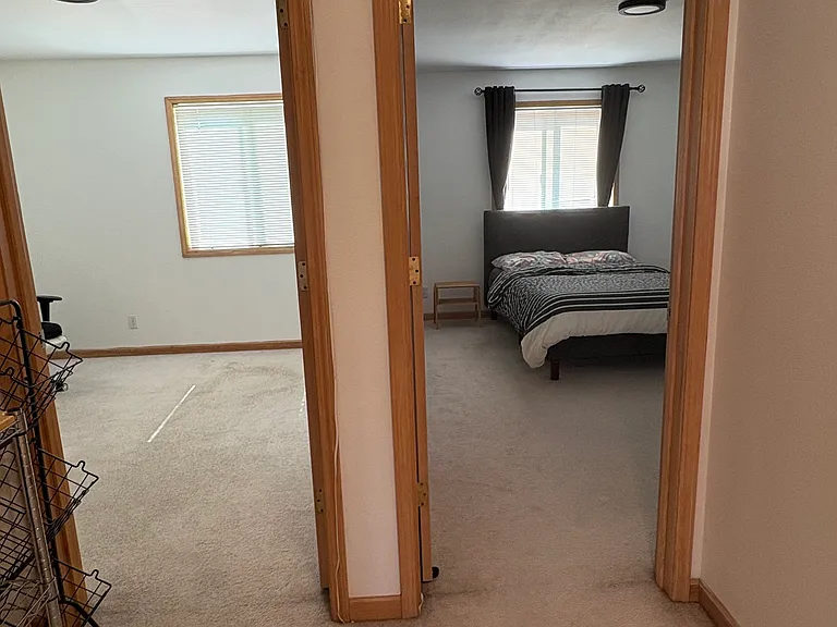View facing the 2 bedrooms.