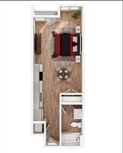Floor plan Studio D