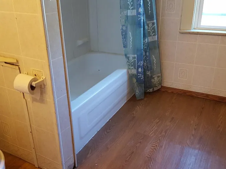 Bath with shower
