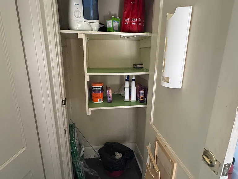 entryway storage closet. Unit access to the left