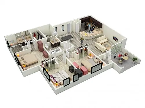 Floor plan C2 - Barrier Free