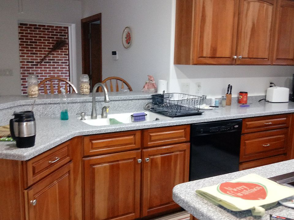 one side of kitchen