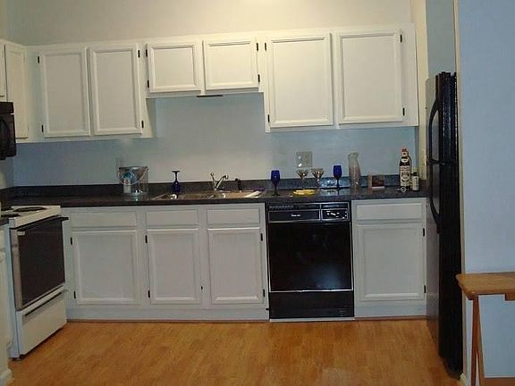 Galley kitchen.