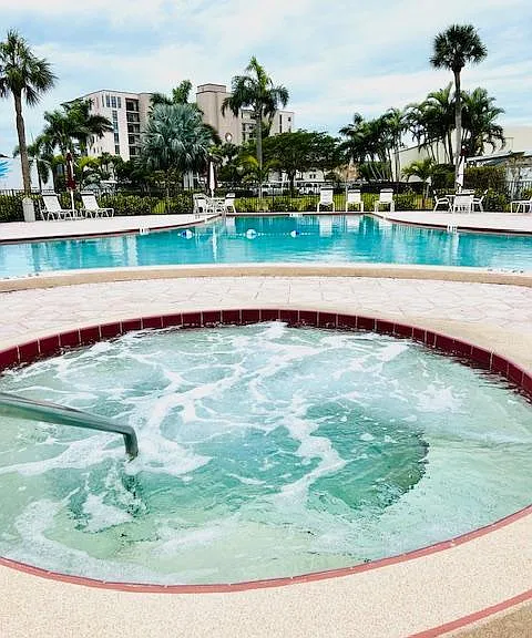Hot tub and heated pool