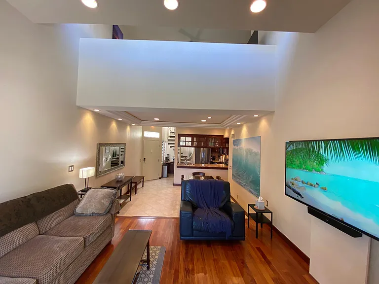 Looking from living room's balcony door