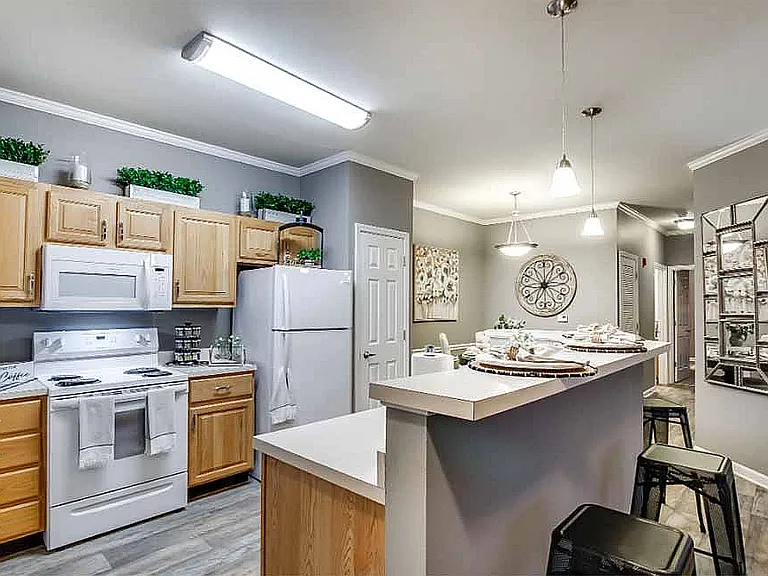 Aberdeen Apartments' floor plans feature spacious kitchens.