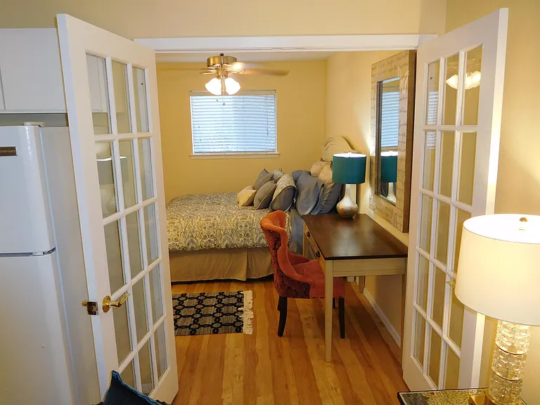 living connecting bedroom area