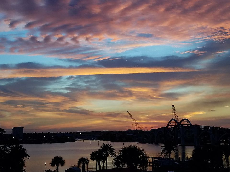 Sunset from the balcony