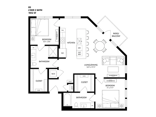 Floor plan B3
