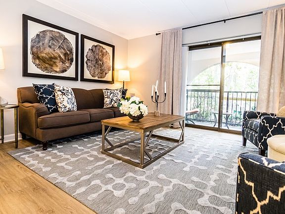 Living room leading out to private patio/balcony
