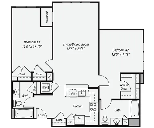 Floor plan B1b-2129-2229