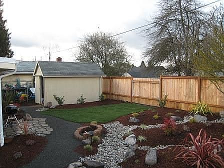 Landscaped Backyard