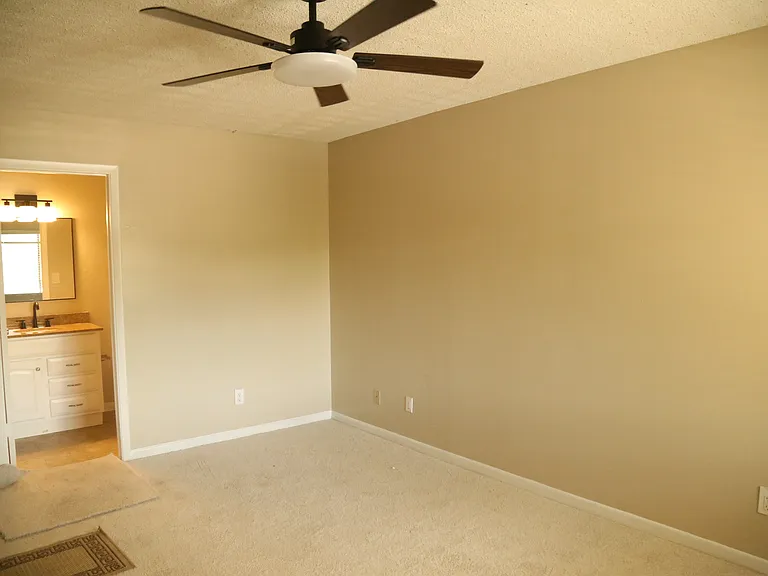 Primary bedroom, 2 closets and ensuite full bath