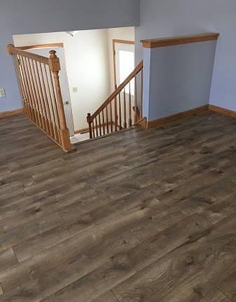 Living room with high ceiling