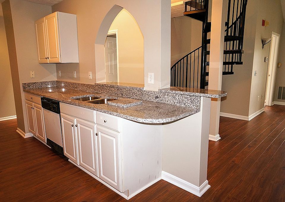 Kitchen with granite