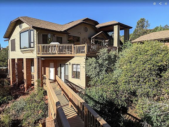 View from bridge to office.