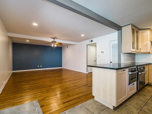 Living and kitchen, from dining area