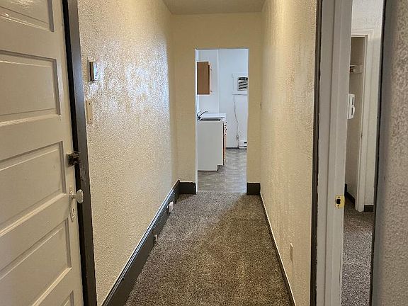 hallway in apartment leading from livingroom to kitchen