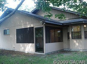 Rear View of Home; New Glass Door and Screening on Porch
