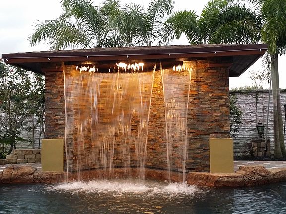 Water Feature with Storage