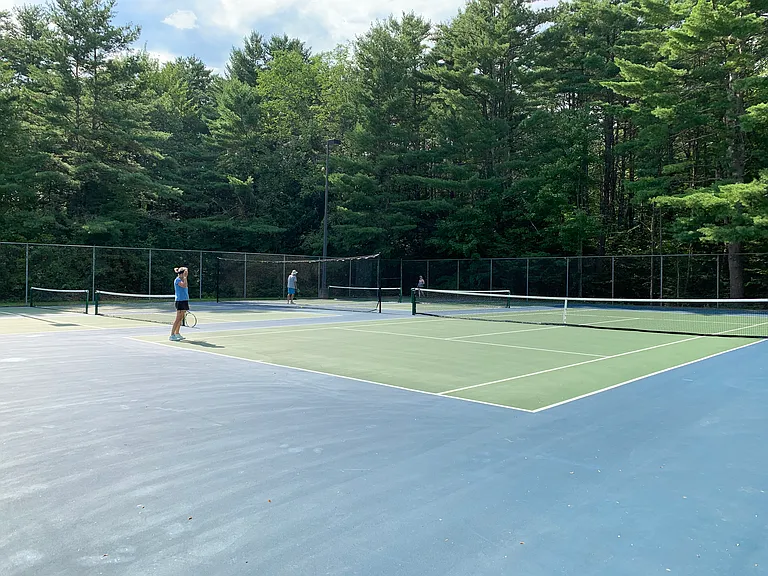 Paddleball or tennis.