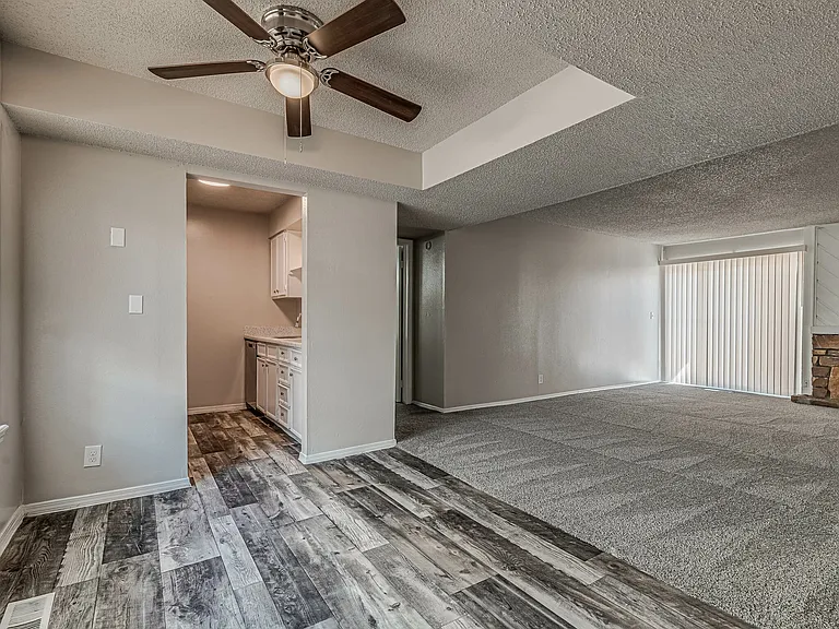 Renovated Kitchen Dining and Living Room