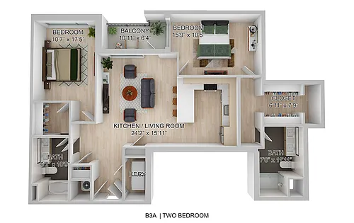 Floor plan B3A