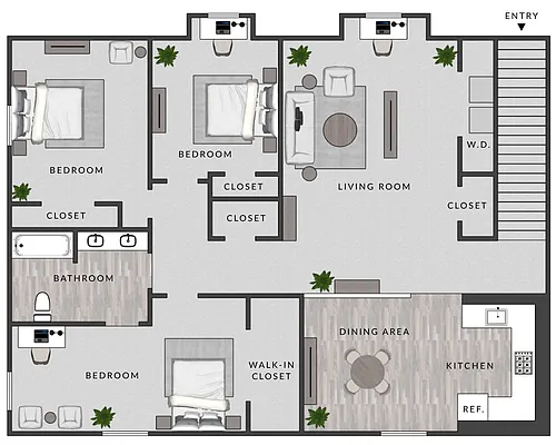 Floor plan C2 - 3x1.5TH