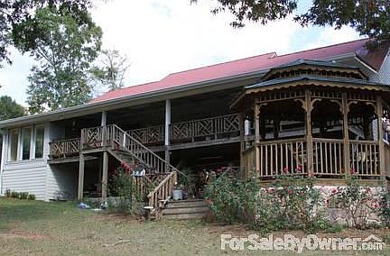 12 X 40 back porch and downstairs patio area with gazebo