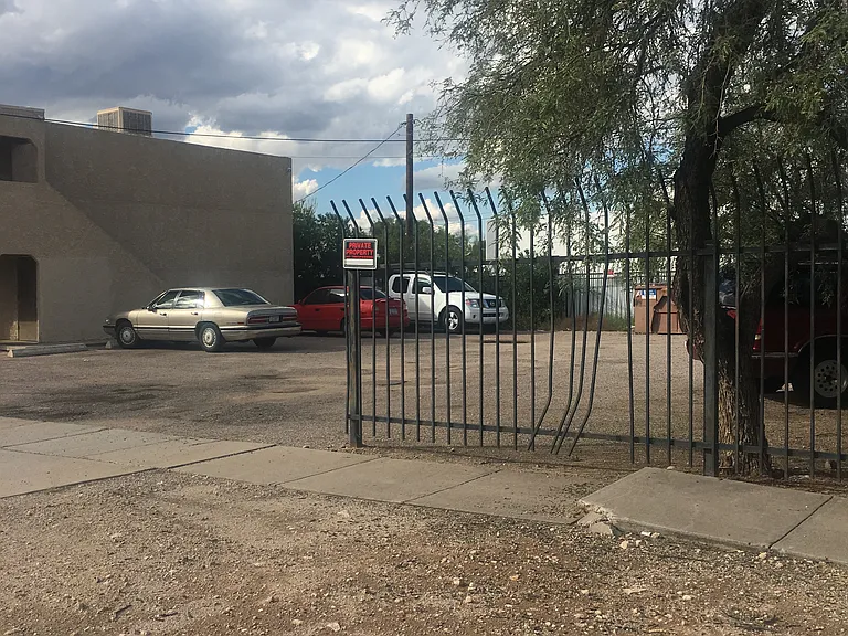 Fenced Parking lot
