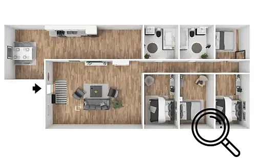 Floor plan Reno 4 Bedroom