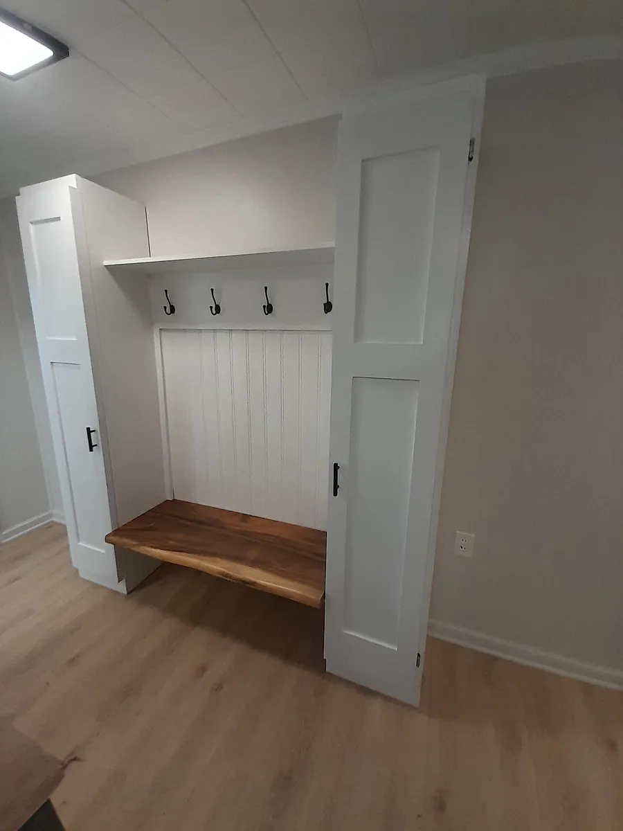 Built in bench and coatrack with extra storage closets - 225-227 E Hector St #227-1