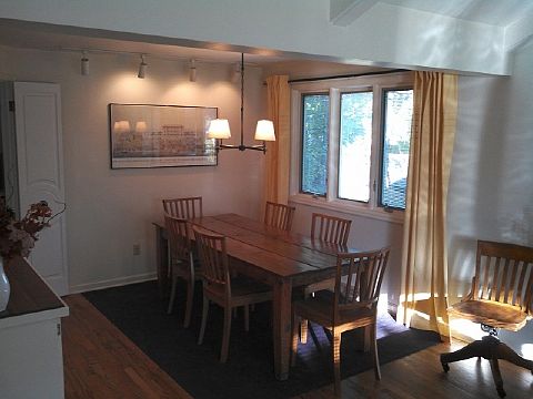 Formal dining with built ins