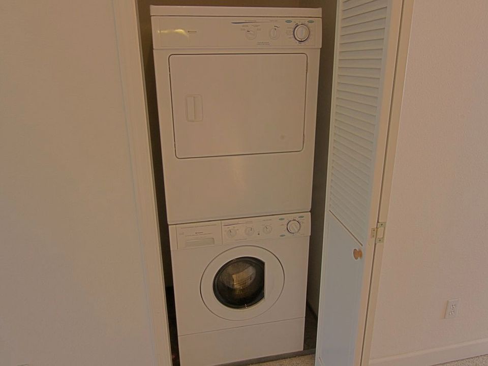 Your own washer and dryer in you unit